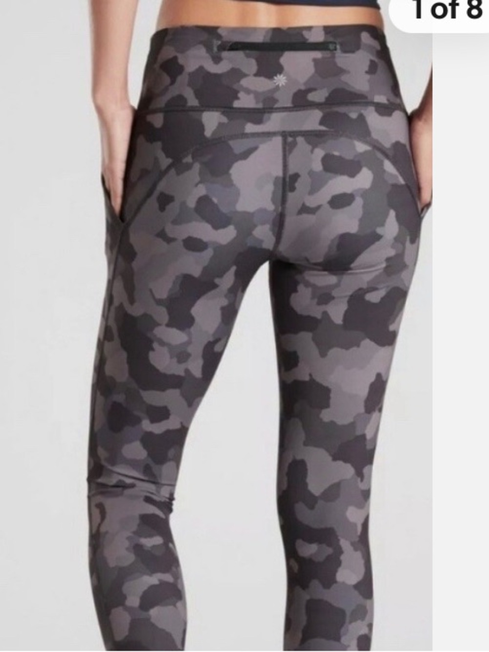 Athleta Women’s Lightning Camo 7/8 Leggings Tights Size L